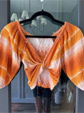 Urban Outfitters Lena Twist-front Crop Top